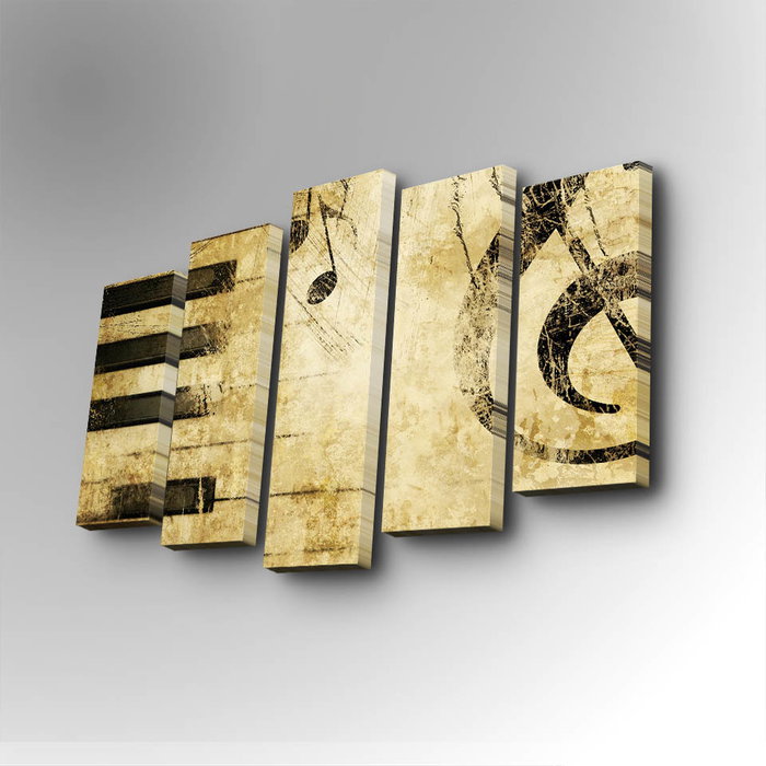 Wallity Cuadro Decorativo en Lienzo 5 Piezas Multicolor Wallity Cuadro Decorativo en Lienzo 5 Piezas Multicolor